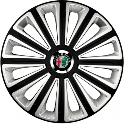 KRYTY KOLIES PRE ALFA ROMEO 16" TREND black/silver 4ks